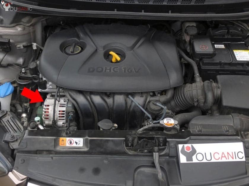 Hyundai Alternator - Hyundai 4-Cylinder Engine Alternator Replacement