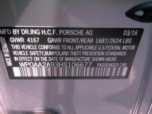 Porsche Vin Decoder