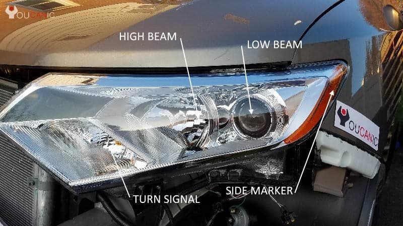 Headlight - 2011-2017 Nissan Quest Change High Beam Light Bulb