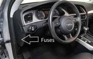 Audi A4 B8 2008-2015 Fuse Designation Location List