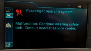 Bmw Airbag Restraint System Malfunction