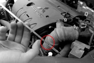 Mitsubishi Check Engine Oil