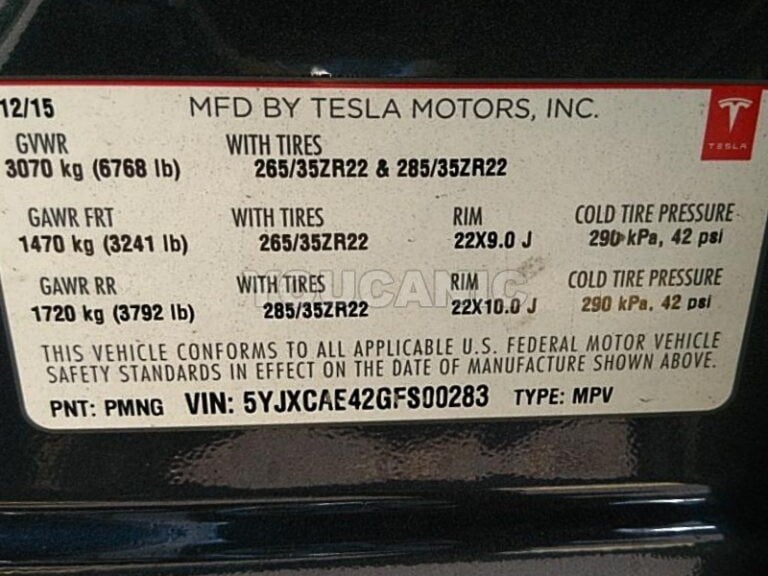 Tesla VIN Number Location YOUCANIC