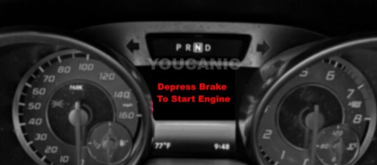 Depress Brake To Start Engine - Car Won't Start