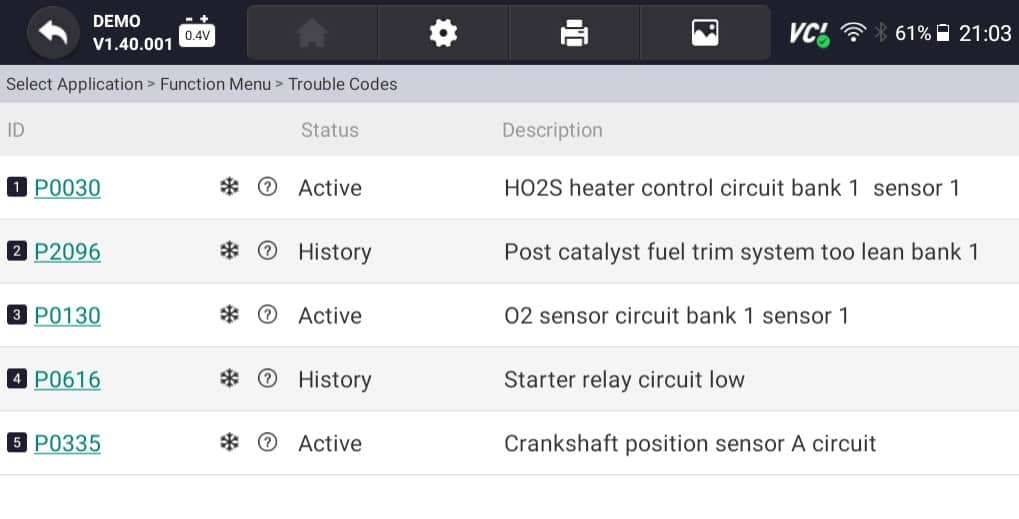Front Page 14 Dtc Fault Codes On Youcanic Scanner