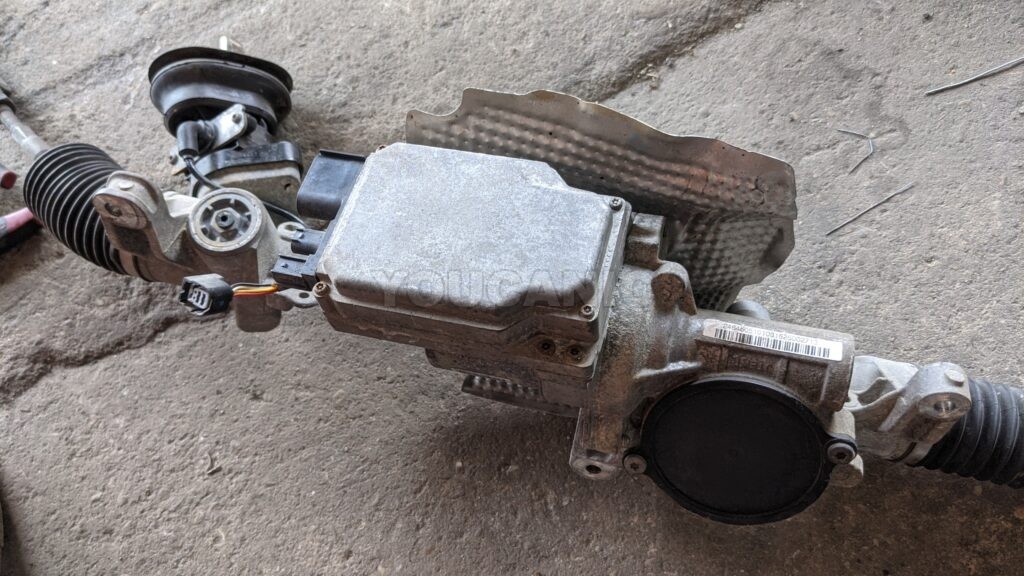 Electronic Power Steering Attached To A Steering Column