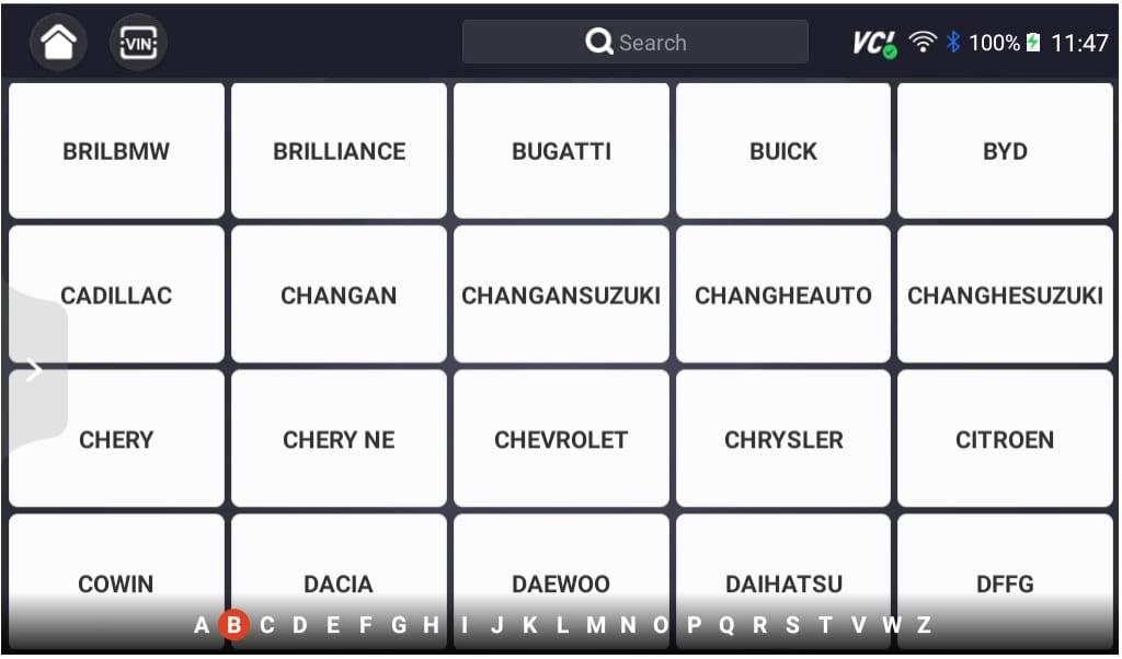 Youcanic Scanner List Of B Vehicles
