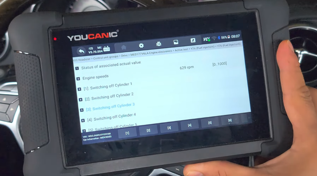 Engine Injector Scanning How To Test Your Fuel Injectors Using A YOUCANIC Scanner