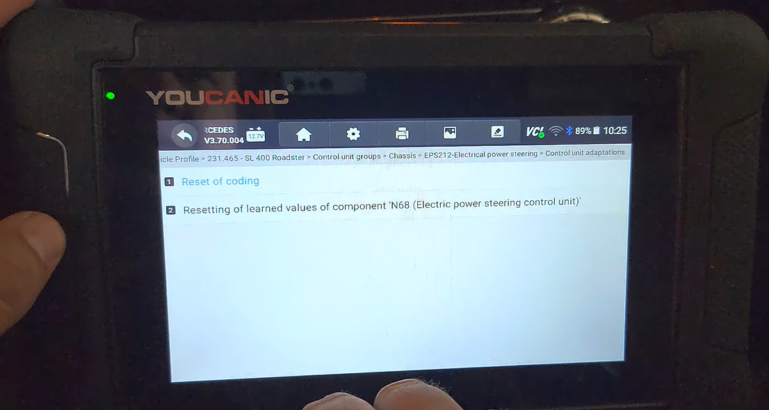Eps Ii - How To Calibrate A New Electric Power Steering Module Using A Youcanic Scanner