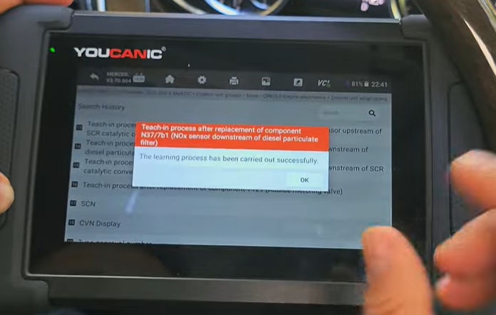 Nox V - Nox Sensor Teach-In On Your Car Using A Youcanic Scanner | Easy Diy