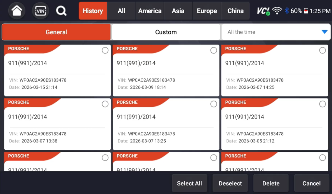 History Scanner Tab - Scanner Guide: How To Access And Delete Stored Vehicle Information